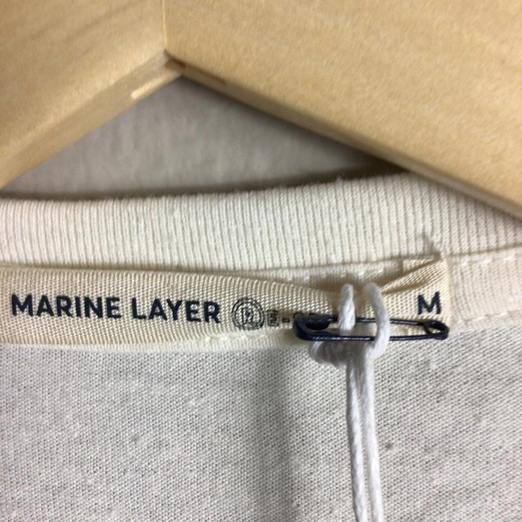 Re-Spun Marine Layer San Francisco NWT T Shirt White Medium - Picture 3 of 5
